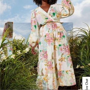 NWT Eloquii Floral Maxi Dress